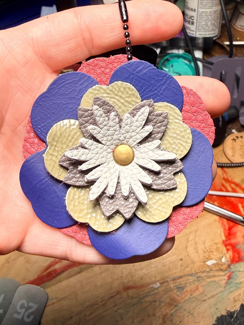Handmade Floral Bag Charm